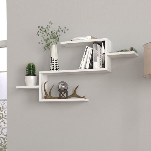 Raft suspendat 104x49.4x14.5cm Alb