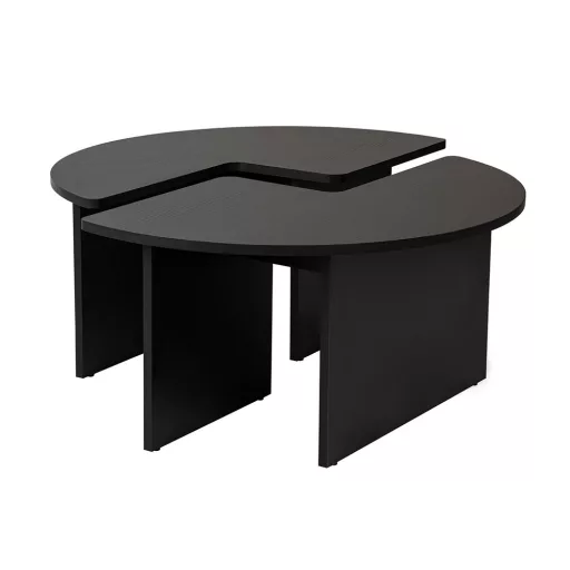 Masă de cafea rotundă 90x41cm, Neagră