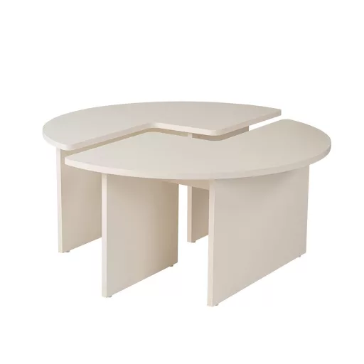 Masă de Cafea Rotundă 90x41cm, Alb