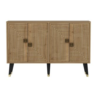 Dulap de depozitare 120x80x30cm Stejar-Auriu