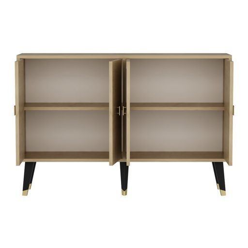 Dulap de depozitare 120x80x30cm Stejar-Auriu