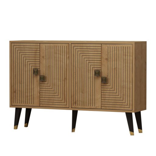 Dulap de depozitare 120x80x30cm Stejar-Auriu