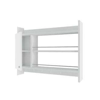 Raft de perete pentru bucătărie 85x15x65cm, Alb