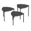 Set de mese de cafea 3 piese, antracit