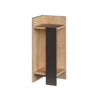 Noptiera Stângă 60x25x27cm Antracit-Stejar