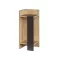 Noptiera Stângă 60x25x27cm Antracit-Stejar
