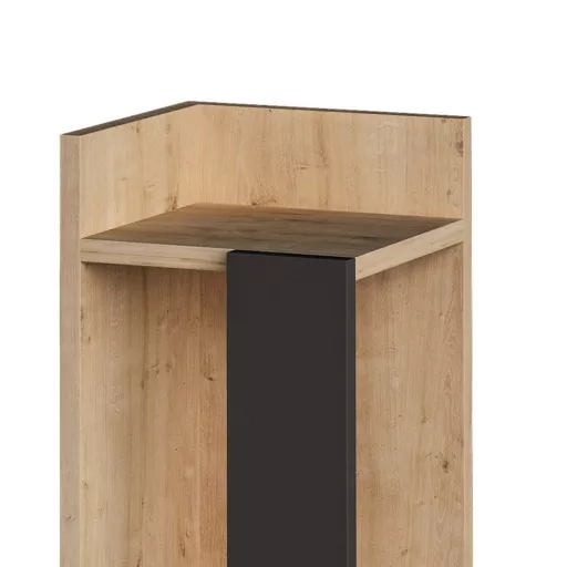 Noptiera Stângă 60x25x27cm Antracit-Stejar
