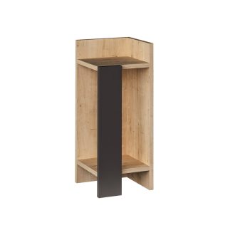 Noptiere Dreapta 60x25x27cm Antracit-Stejar