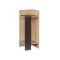 Noptiere Dreapta 60x25x27cm Antracit-Stejar