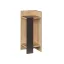 Noptiere Dreapta 60x25x27cm Antracit-Stejar