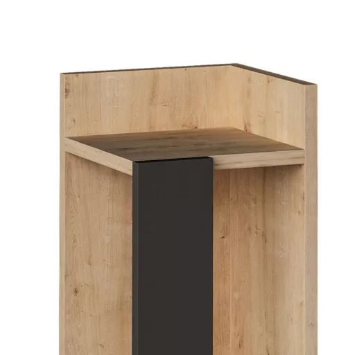 Noptiere Dreapta 60x25x27cm Antracit-Stejar