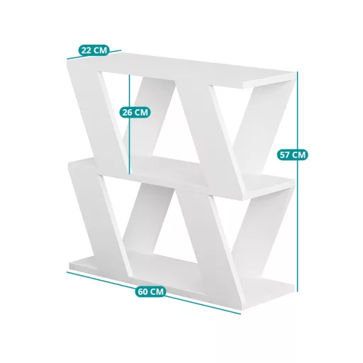 Mese lateral 60x57x22cm, Alb