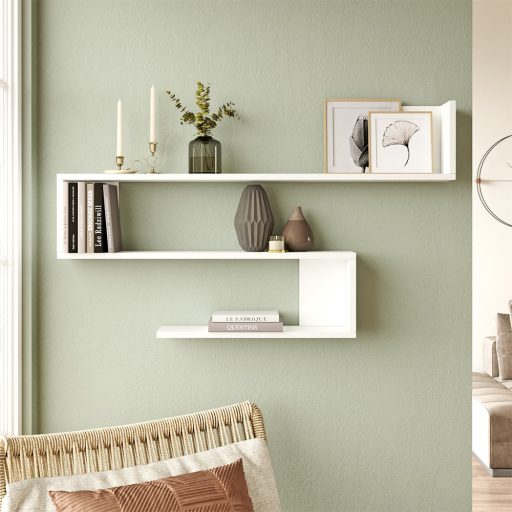 Raft Suspendat 120x71x20cm, Alb