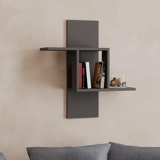 Raft suspendat 70x64x20cm, Antracit