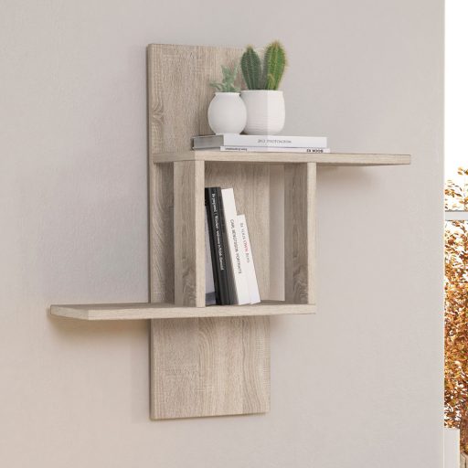 Raft suspendat 70x64x20cm, Stejar Sonoma