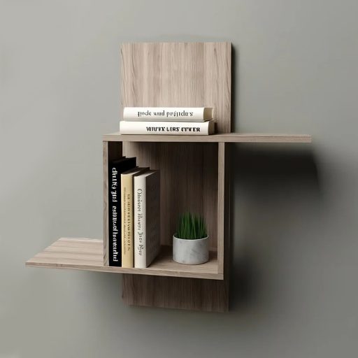 Raft suspendat 70x64x20cm, Stejar Sonoma