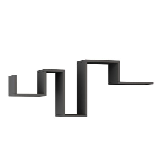 Set de rafturi de perete, 2 piese, antracit