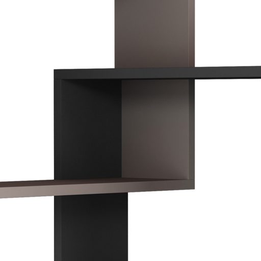 Set de rafturi de perete, 2 piese, mocha deschis-antracit