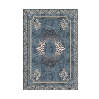 set de covoare pentru baie, 2 piese, albastru