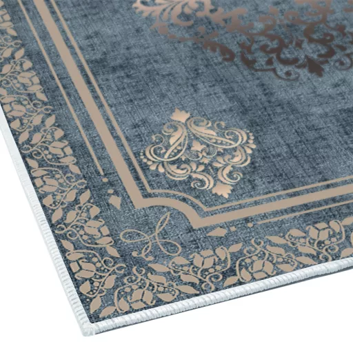 set de covoare pentru baie, 2 piese, albastru