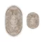 set de covoare pentru baie, 2 piese, bej
