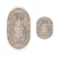 set de covoare pentru baie, 2 piese, bej