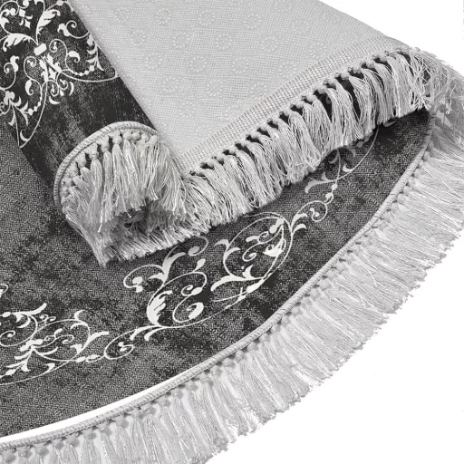 set de covoare de baie din 2 piese, gri