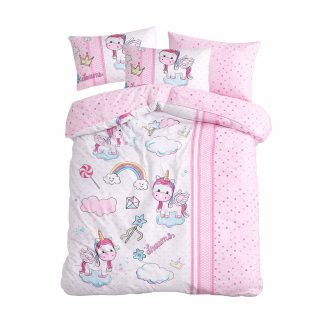 Set de lenjerie pentru copii 100x150cm, Unicorn