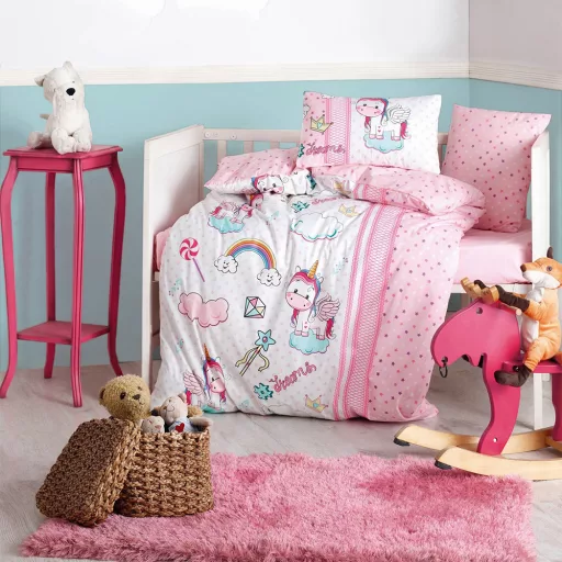 Set de lenjerie pentru copii 100x150cm, Unicorn