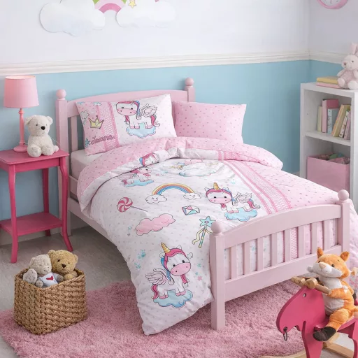 Set de lenjerie pentru copii 100x150cm, Unicorn