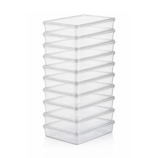 Set de depozitare din plastic, 10 piese