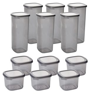 Set de recipiente de depozitare pentru bucătărie, 12 buc