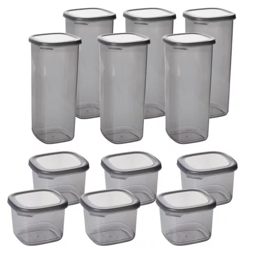 Set de recipiente de depozitare pentru bucătărie, 12 buc