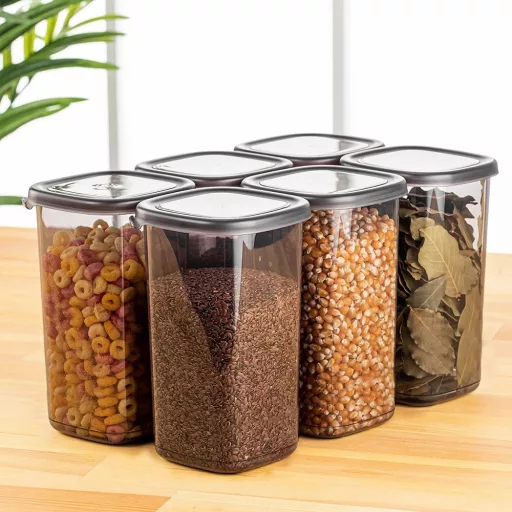 Set de recipiente de depozitare pentru bucătărie, 12 buc