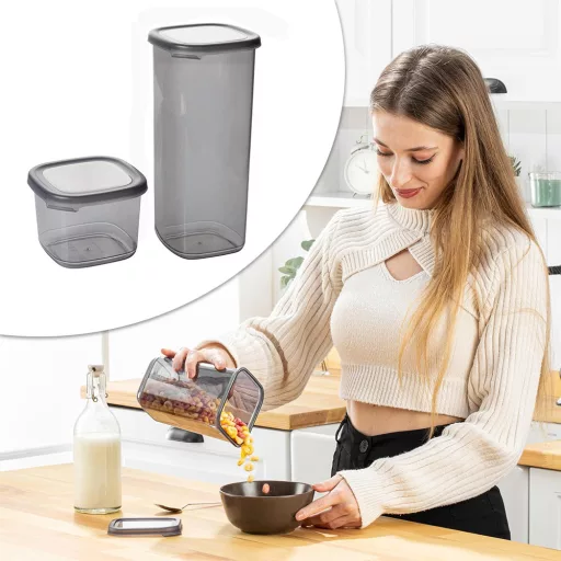 Set de recipiente de depozitare pentru bucătărie, 12 buc