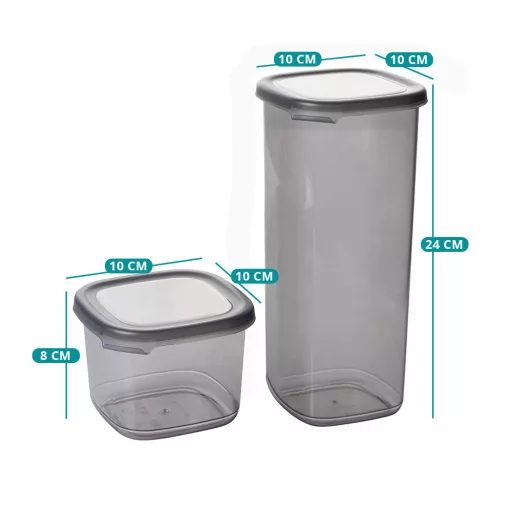 Set de recipiente de depozitare pentru bucătărie, 12 buc
