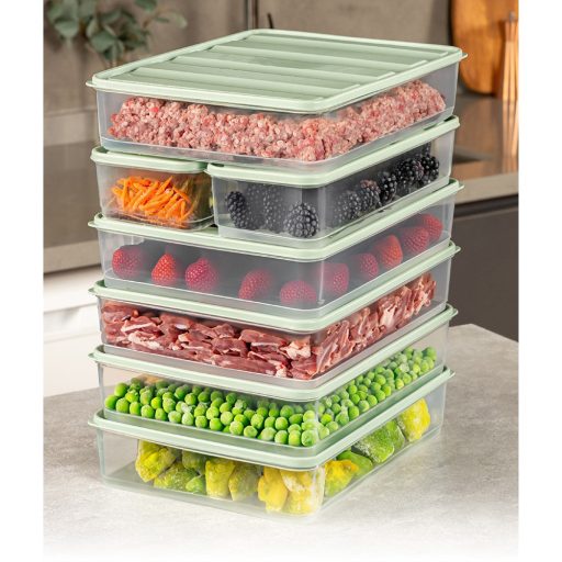 Set de depozitare din plastic cu 7 piese