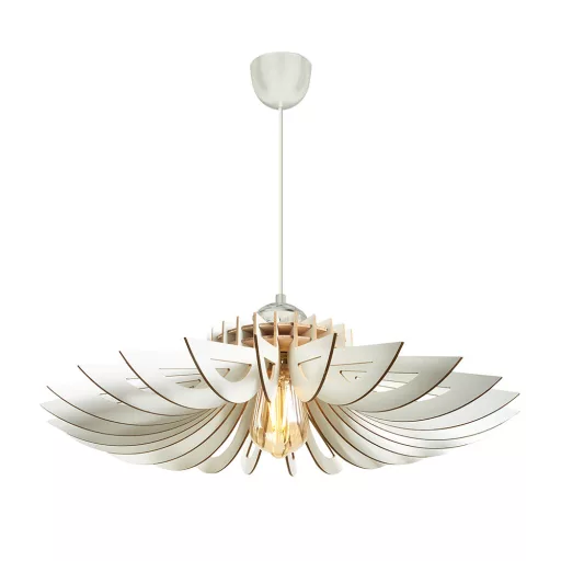 Lampă de Plafon cu Efect de Lemn Elegant