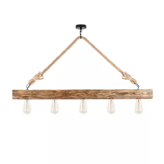 Lampa de tavan din lemn vintage