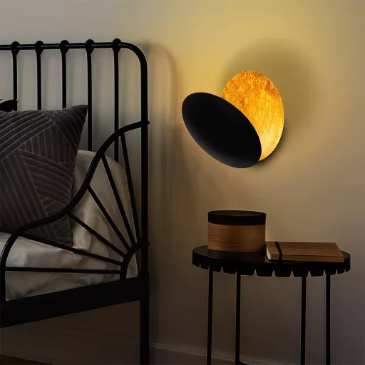 Lampă de perete design Soare–Lună
