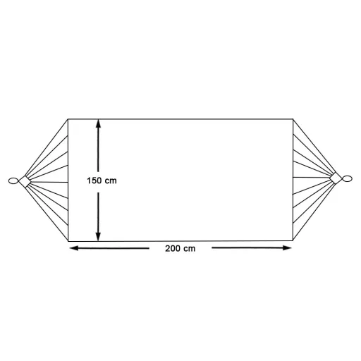 Hamac pentru doua persoane-maro