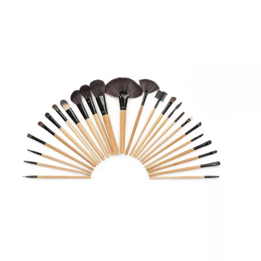 Trusa pensule machiaj, 24 piese