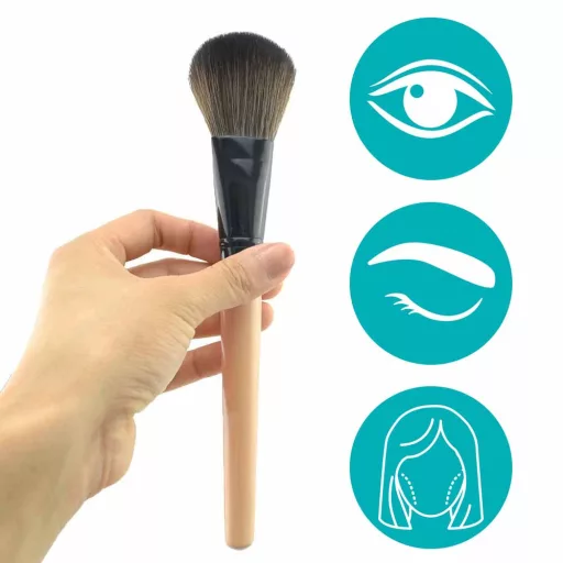 Trusa pensule machiaj, 24 piese