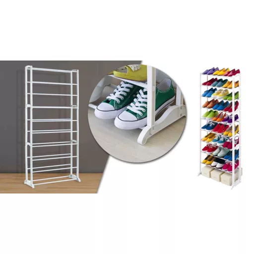 Pantofar cu 10 nivele - alb