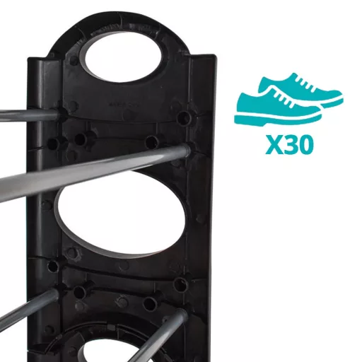 Pantofar cu 10 nivele - negru