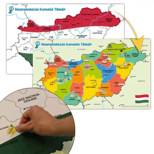Harta de Zgârietură a Ungariei
