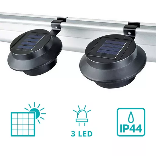 Lampa solara-negru