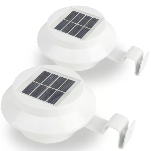 Lampa solara-alb