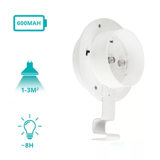 Lampa solara-alb