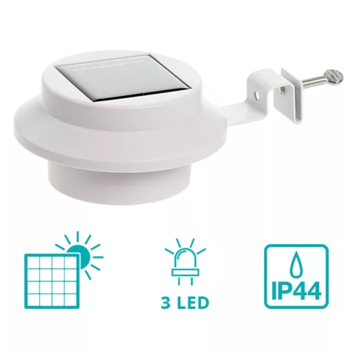 Lampa solara-alb